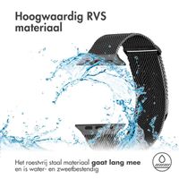 imoshion Milanees magnetisch bandje Apple Watch Series 1 - 11 / SE / Ultra (44/45/46/49 mm) - Maat S - Zwart