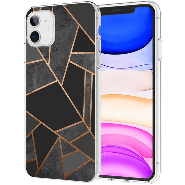 imoshion Design hoesje iPhone 11 - Grafisch Koper / Zwart