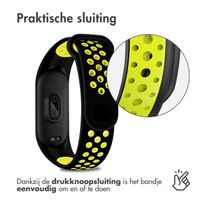 imoshion Siliconen sport bandje Xiaomi Mi Band 7 - Zwart / Lime