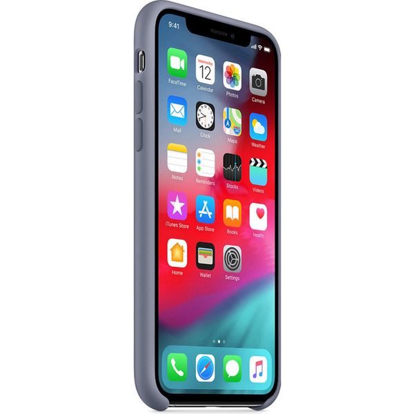 Apple Silicone Backcover Apple iPhone Xs / X - Lavender Gray