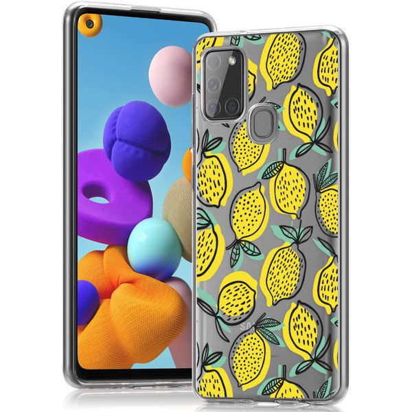 imoshion Design hoesje Samsung Galaxy A21s - Citroen - Geel