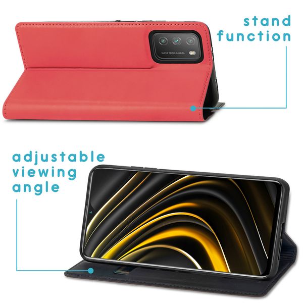 imoshion Slim Folio Bookcase Xiaomi Poco M3 - Rood