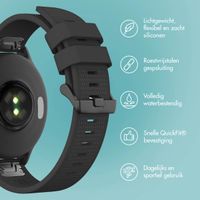 imoshion QuickFit® Siliconen bandje  - Garmin 22 mm aansluiting - Zwart