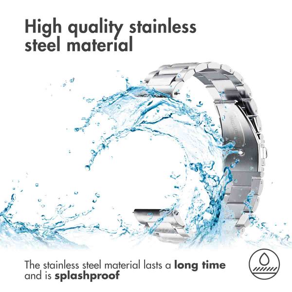imoshion Stalen bandje  - Universeel 24 mm aansluiting - Zilver