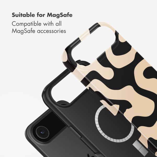 Selencia Vivid Back Cover with MagSafe Apple iPhone Air - Art Wave Black