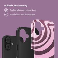 Selencia Vivid Backcover Apple iPhone 17 - Wavy Swirl Pink Plum