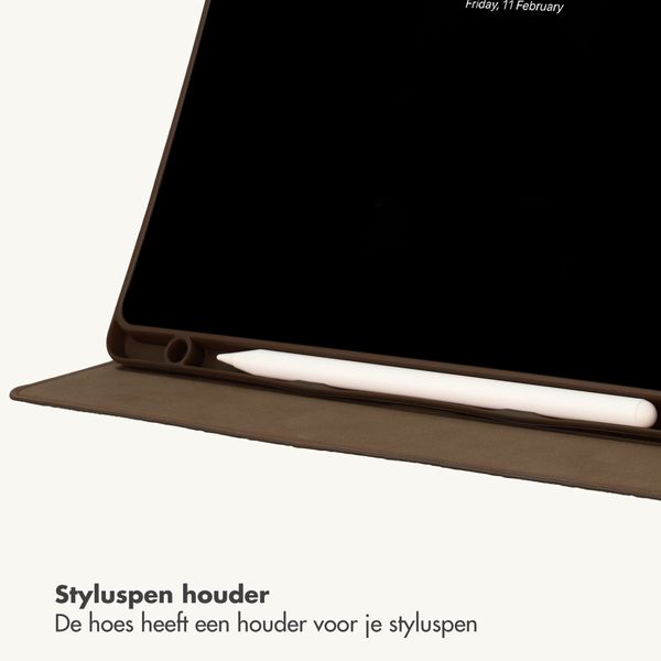 Selencia Croco bookcase Samsung Galaxy Tab A11 Plus / A9 Plus - Choco Brown
