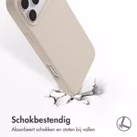 Accezz Liquid Silicone Backcover met MagSafe Apple iPhone 17 Pro Max - Stone