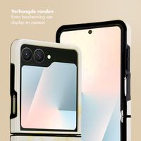 Selencia Vivid Backcover Samsung Galaxy Z Flip 7 - Golden Beige Marble