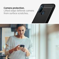 Spigen Rugged Armor Backcover OnePlus Nord N100 - Zwart