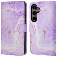 imoshion Design Bookcase Samsung Galaxy S24 Plus - Purple Marble