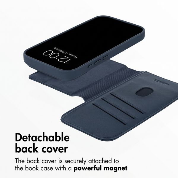Accezz 2-in-1 Leather Bookcase with MagSafe Apple iPhone 18 Pro Max / 17 Pro Max - Nightfall Blue