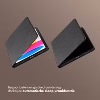 Selencia Riva Bookcase Apple iPad 11 (2025) 11 inch A16 / iPad 10 (2022) 10.9 inch - Zwart