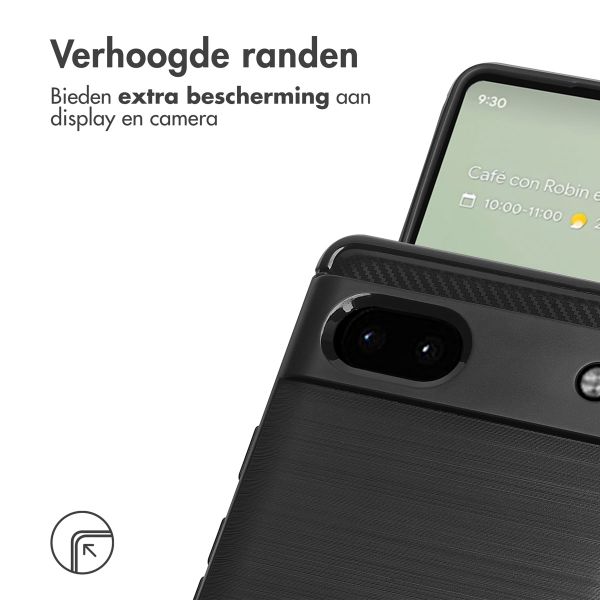 imoshion Brushed Backcover Google Pixel 6a - Zwart