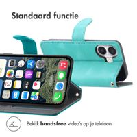 imoshion Bookcase met koord Apple iPhone 16 - Turquoise