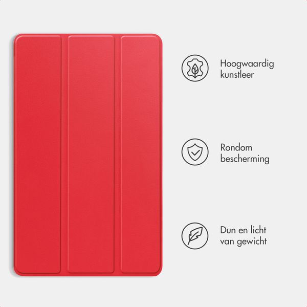 imoshion Trifold Bookcase Samsung Galaxy Tab A9 Plus - Rood