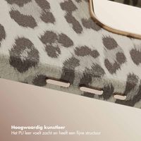Selencia Sabi Backcover Panterprint met MagSafe Apple iPhone 15 Pro Max - Soft Ivory