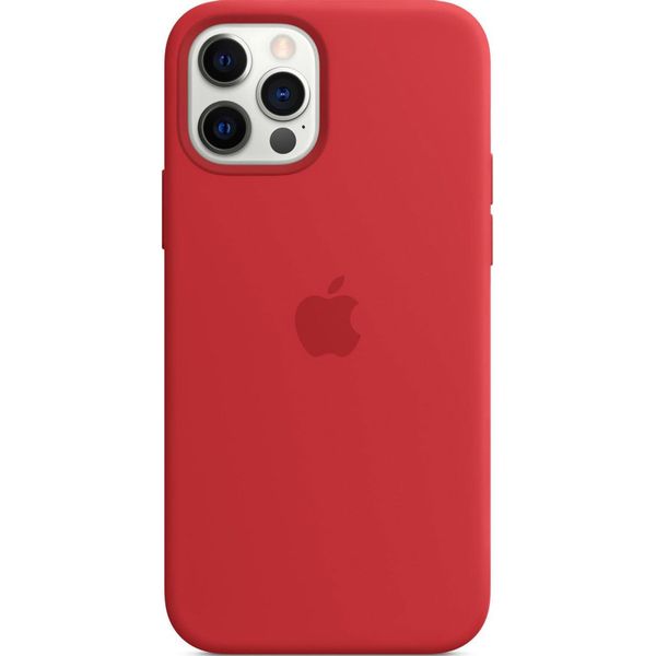 Apple Silicone Backcover MagSafe iPhone 12 (Pro) - Red