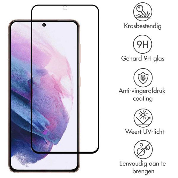 Accezz Gehard Glas Full Cover Screenprotector Samsung Galaxy S22 Plus / S23 Plus