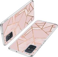 imoshion Design hoesje Samsung Galaxy A71 - Grafisch Koper / Roze