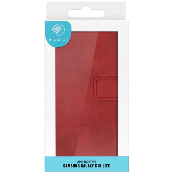 imoshion Luxe Bookcase Samsung Galaxy S10 Lite - Rood