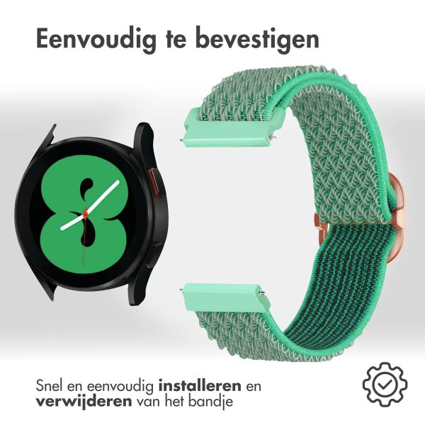 imoshion Elastisch nylonbandje  - Universeel 20 mm aansluiting - Turquoise