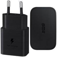 Samsung Originele Power Adapter - Oplader - USB-C aansluiting - Fast Charge - 15 Watt - Zwart