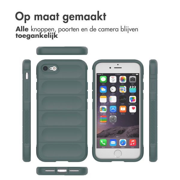 imoshion EasyGrip Backcover iPhone SE (2022 / 2020) / 8 / 7 - Donkergroen