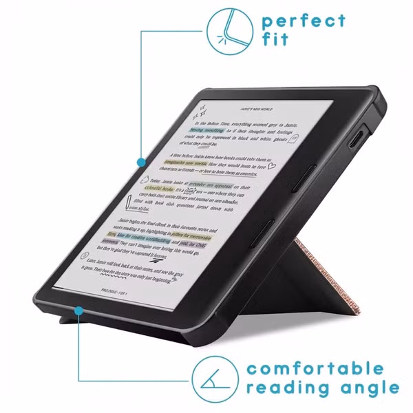 imoshion Vouwbare Bookcase Kobo Libra Colour - Rosé Goud