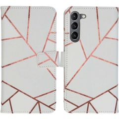 imoshion Design Softcase Bookcase Samsung Galaxy S23 Plus - White Graphic