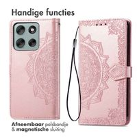 imoshion Mandala Bookcase Motorola Moto G56 - Rosé Goud