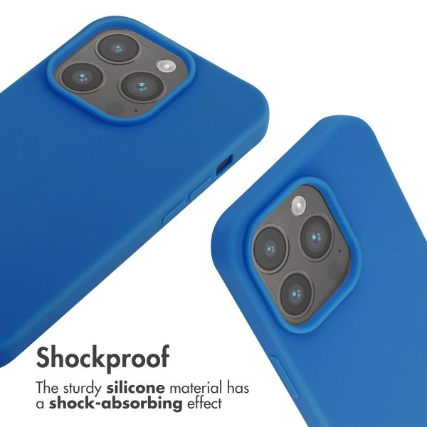 imoshion Silicone Case with Strap Apple iPhone 14 Pro - Blue