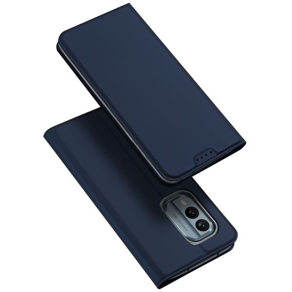 Dux Ducis Slim Softcase Bookcase Nokia X30 - Donkerblauw