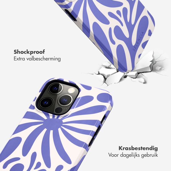 Selencia Vivid Backcover Apple iPhone 14 Pro Max - Modern Bloom Sapphire Blue