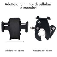 Accezz Telefoonhouder fiets - Verstelbaar - Universeel - Zwart