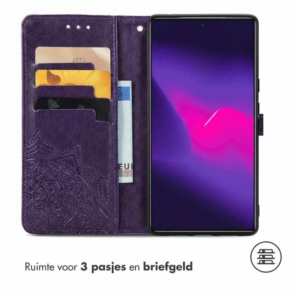 imoshion Mandala Bookcase Samsung Galaxy S24 Ultra - Paars