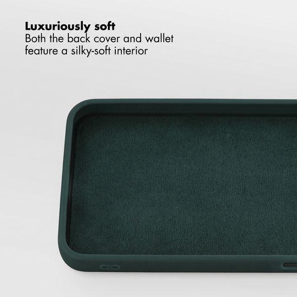 Accezz Edge detachable Bookcase with MagSafe Samsung Galaxy A27 (5G) - Green