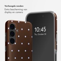 Selencia Vivid Backcover Samsung Galaxy S24 - Happy Dots Chocolate