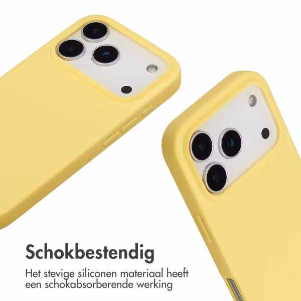 imoshion Siliconen hoesje met koord Apple iPhone 17 Pro - Geel