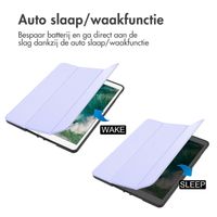 imoshion Trifold Bookcase Apple iPad 6 (2018) 9.7 inch / iPad 5 (2017) 9.7 inch / Air 2 (2014)/Air 1 (2013) - Lila