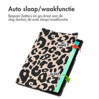 imoshion Design Trifold Bookcase Samsung Galaxy Tab A11 Plus - Leopard