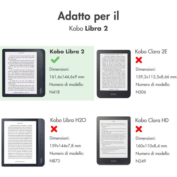 imoshion Slim Hard Case Bookcase Kobo Libra 2 / Tolino Vision 6 - Rosé Goud