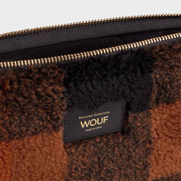 Wouf Teddy Laptop hoes 13 inch - Laptopsleeve - Brownie