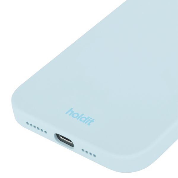 Holdit Silicone Case iPhone 15 - Mineral Blue