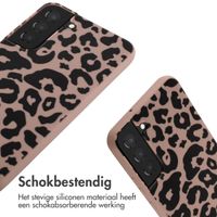 imoshion Siliconen design hoesje met koord Samsung Galaxy S22 Plus - Animal Pink