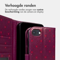 imoshion Design Bookcase Apple iPhone SE (2022 / 2020) / 8 / 7 / 6(s) - Crush Check Coral Dust