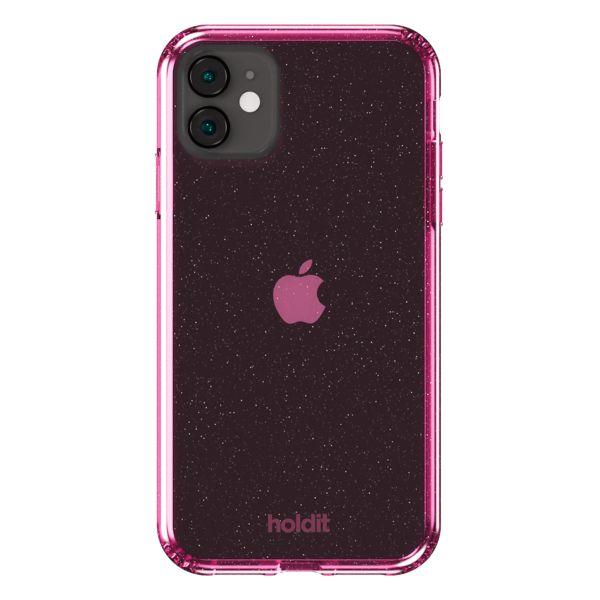 Holdit Glitter Case Apple iPhone 11 / Xr - Roze