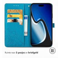 imoshion Mandala Bookcase Apple iPhone 15 - Turquoise