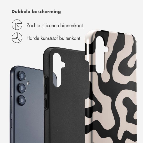 Selencia Vivid Backcover Samsung Galaxy A34 (5G) - Art Wave Black