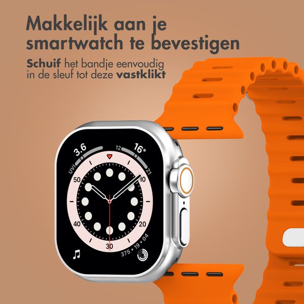 Accezz Ocean bandje Apple Watch Series 1 - 11 / SE / Ultra (44/45/46/49 mm) - Oranje